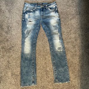 Euc Men’s Salvage Havoc Slim Straight Distressed Jeans